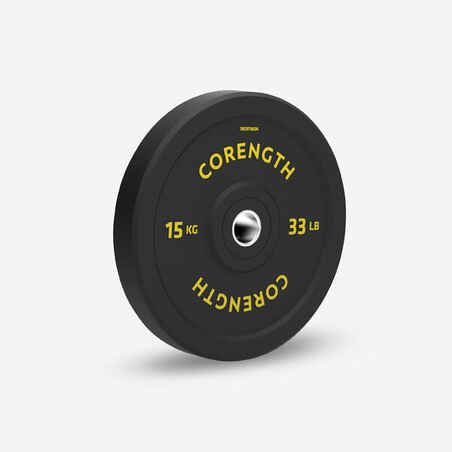 Weight-Lifting Bumper Disc 50 mm Internal Diameter 33 lbs