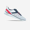 Zeilschoenen voor heren en dames Race lichtgrijs blauw rood