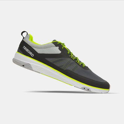 Zeilschoenen race uniseks grijs geel