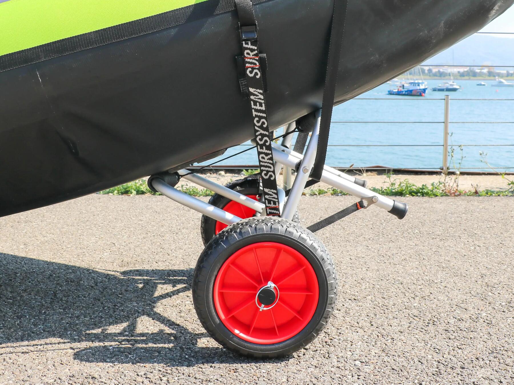 carro de transporte kayak com rodas aluminio