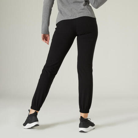 Pantalon Jogging Fitness Femme  - 100 Noir