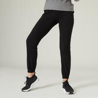 Pantalon Jogging Fitness Femme  - 100 Noir