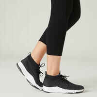Women's Tapered Fitness Joggers 120 - Black