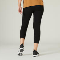 Pantalon Carotte fitness femme - 120 Noir