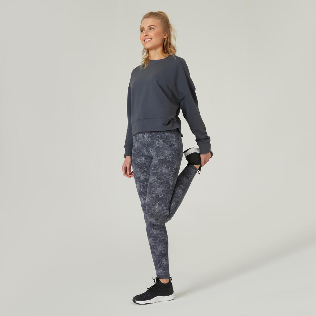 Sweat Loose Fitness Femme - 120 beige