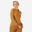 Sudadera fitness con capucha Mujer Domyos 500 marrón