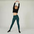 Women Gym Cotton Legging 500- Green