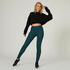 Women Gym Cotton Legging 500- Green