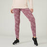 Women Gym Cotton Legging 500 - Purple