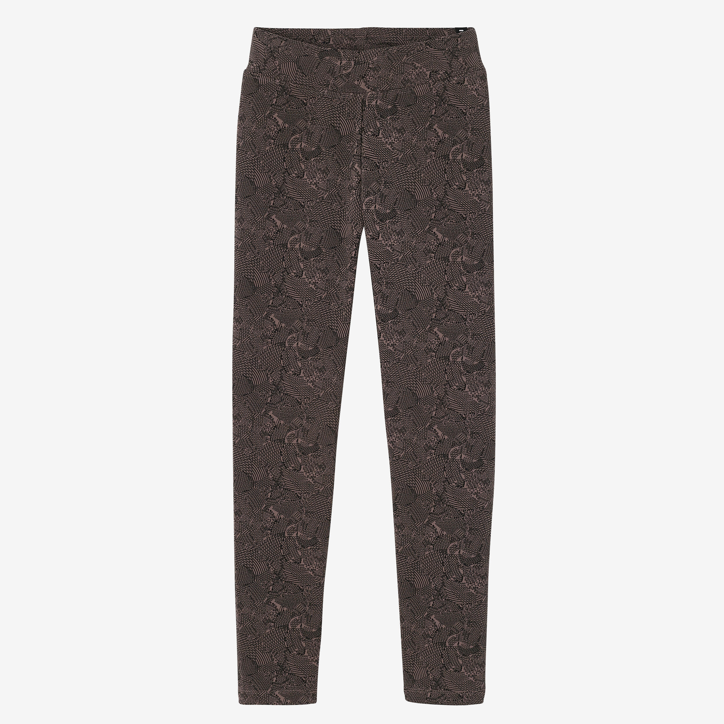 Women's 7/8 Fitness Leggings Fit+ 500 - Grey Print 6/6