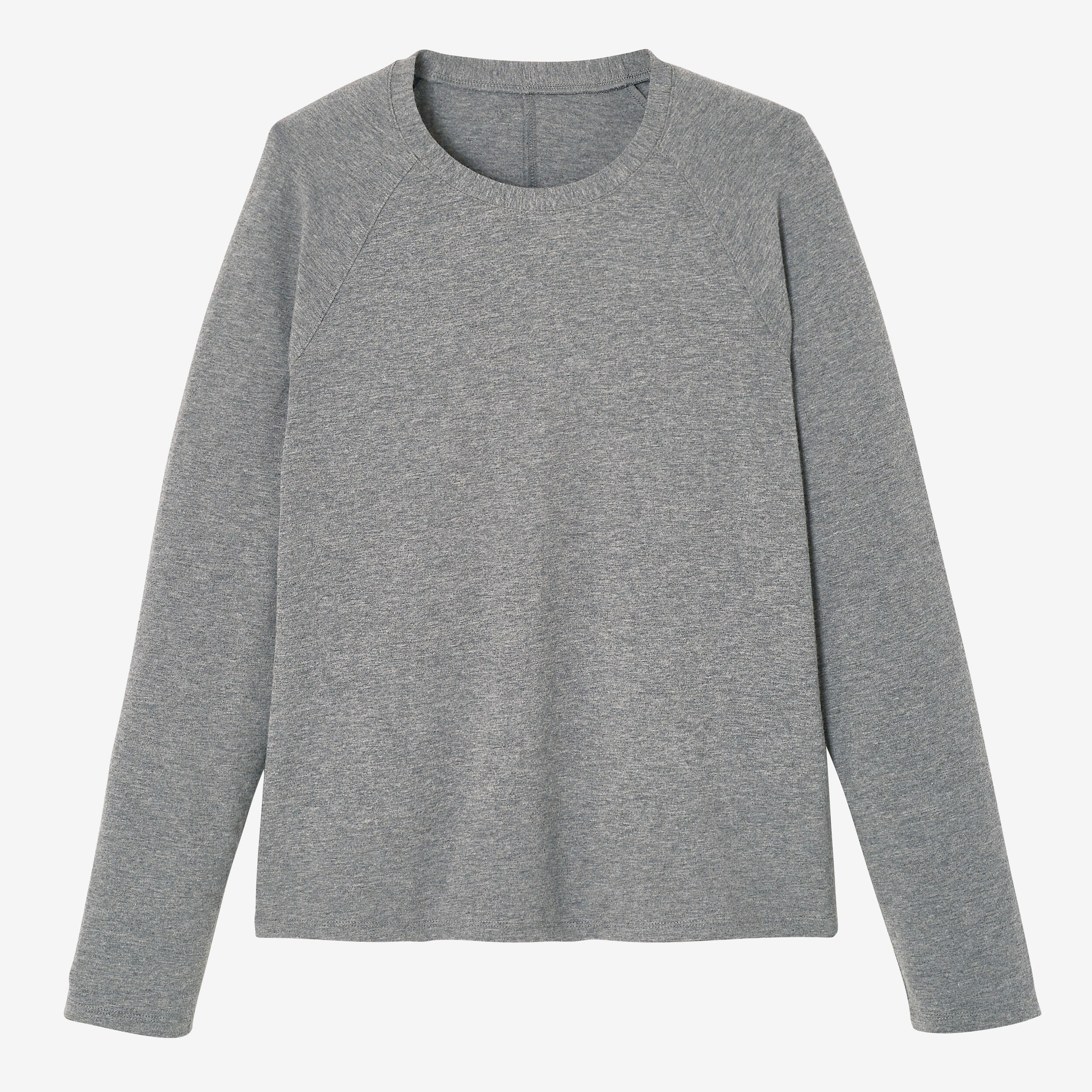 Women's Long-Sleeved Fitness T-Shirt 500 - Grey 6/6