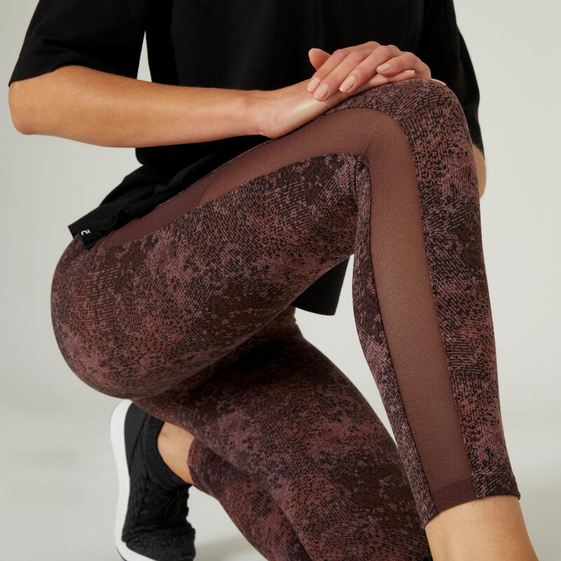 Leggings 7/8 bedruckt braun 