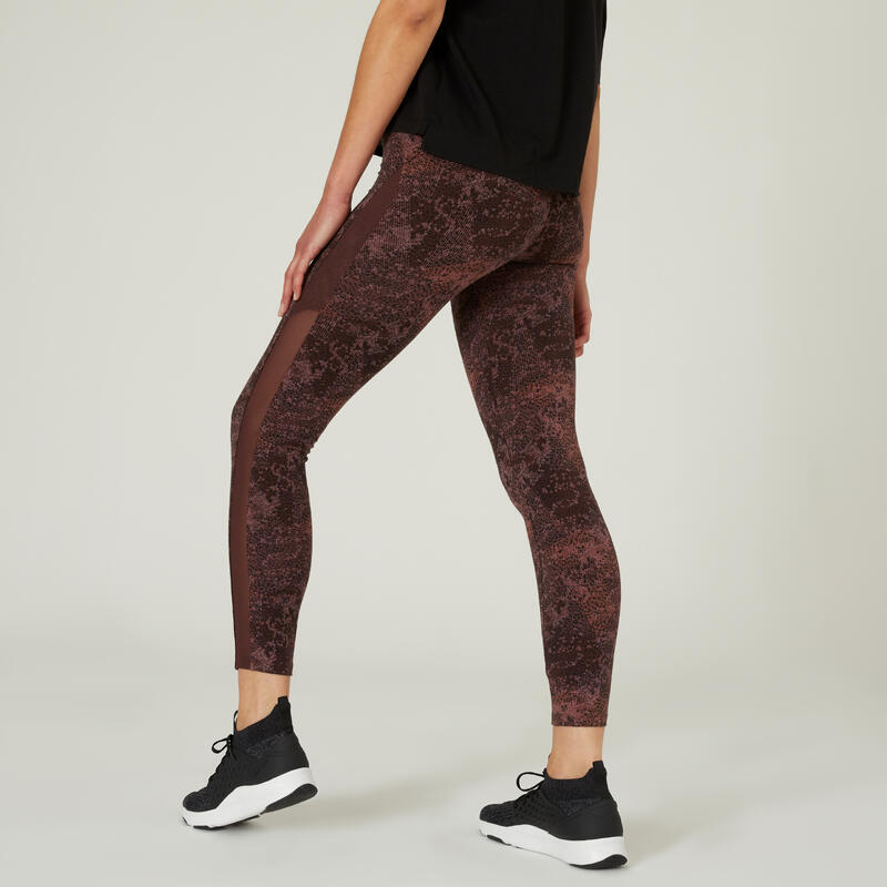 Leggings 7/8 bedruckt braun 