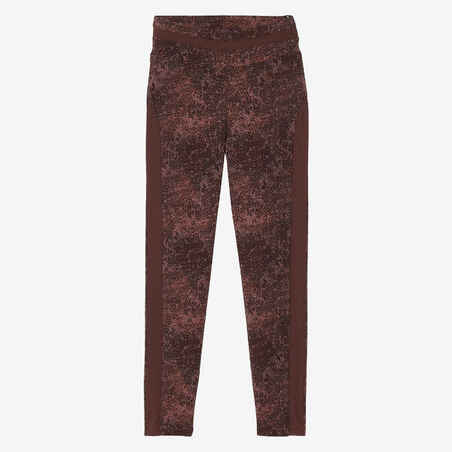 7/8 Leggings - Brown with Print