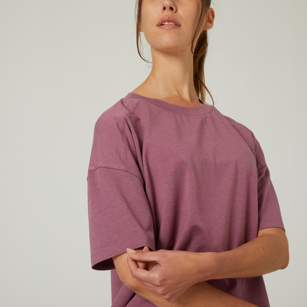 T-Shirt Damen Loose - 520 rosa 