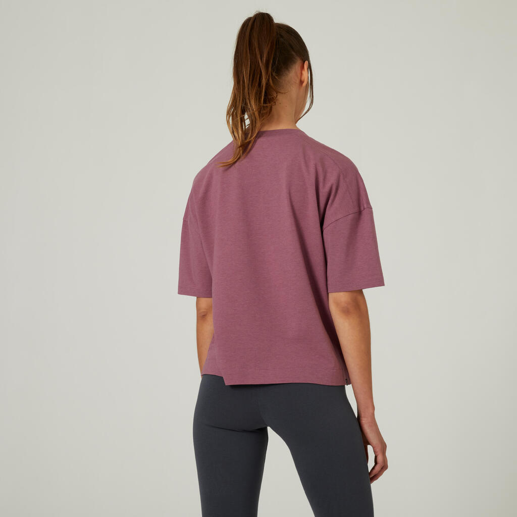 T-Shirt Damen Loose - 520 rosa 