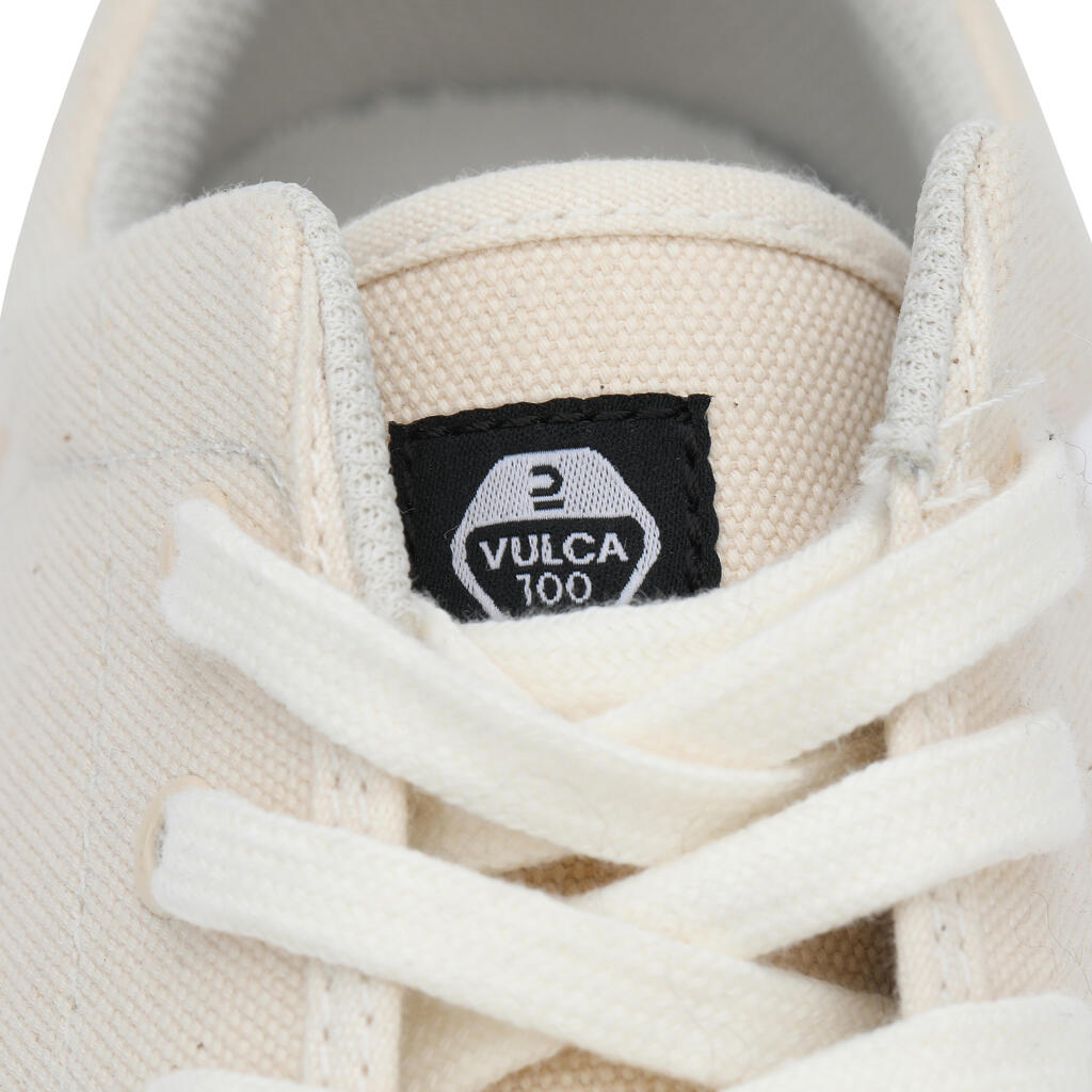 Adult Low-Top Skateboarding Longboarding Shoes Vulca 100 - Grege