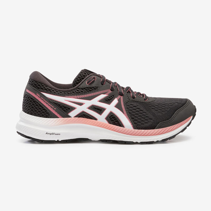 CHAUSSURE DE RUNNING FEMME ASICS GEL WINDHAWK GRIS ROSE