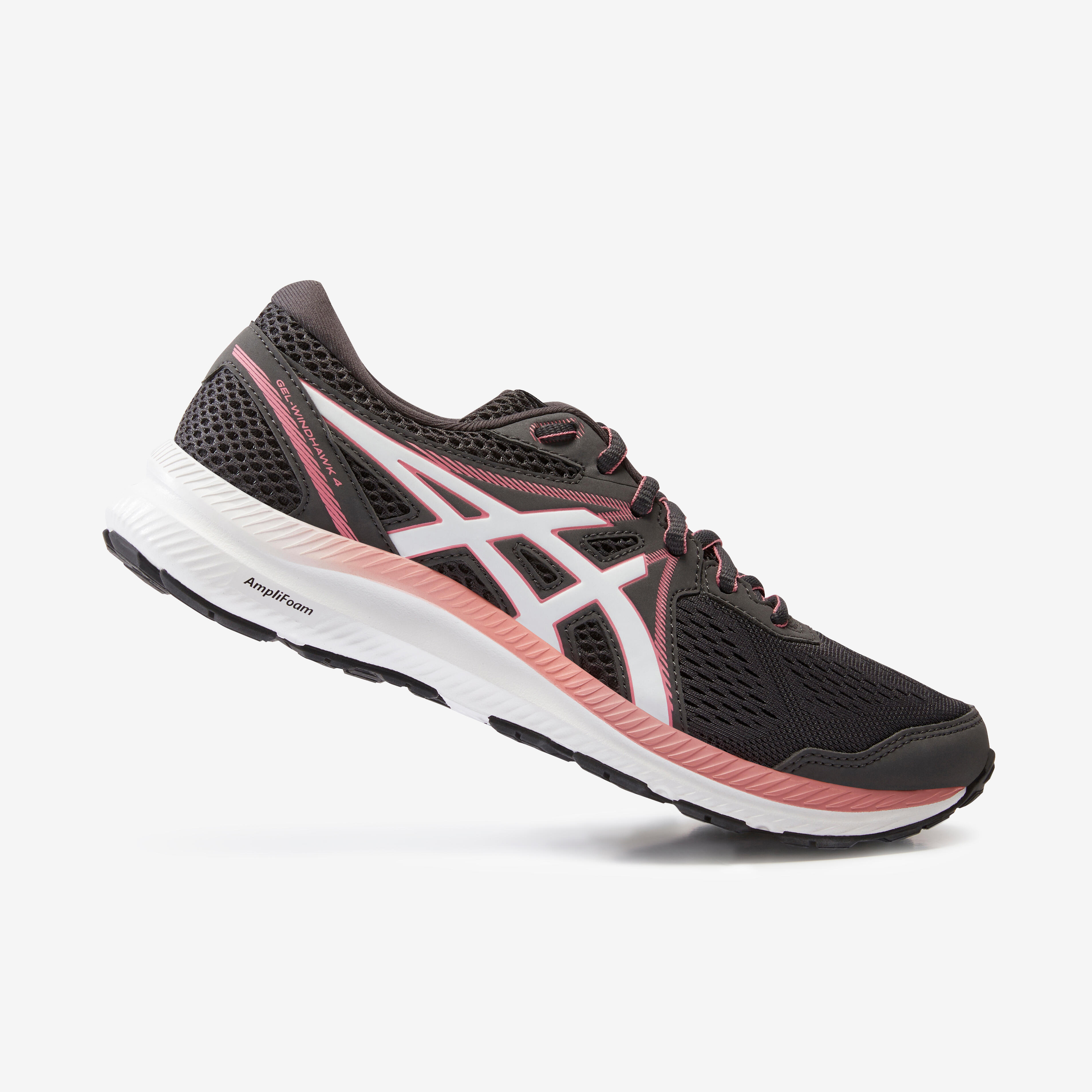 Hardloopschoenen voor dames Gel Windhawk grijs roze | ASICS | Decathlon.nl