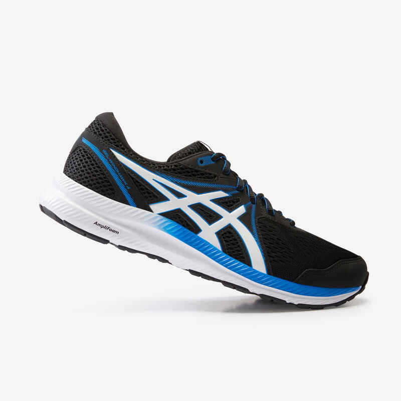 ASICS GEL WINDHAWK MEN'S RUNNING SHOES - BLUE WHITE BLACK - Decathlon ASICS GEL WINDHAWK MEN'S RUNNING SHOES - BLUE WHITE BLACK - Decathlon