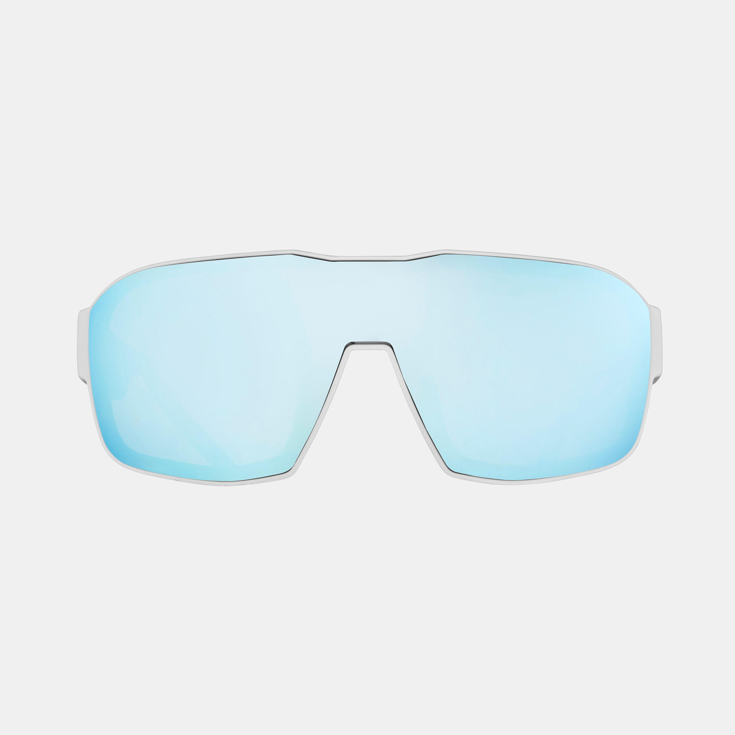 LUNETTES DE SKI ET DE SNOWBOARD F2 100 BEAU TEMPS BLANC BLEU F2