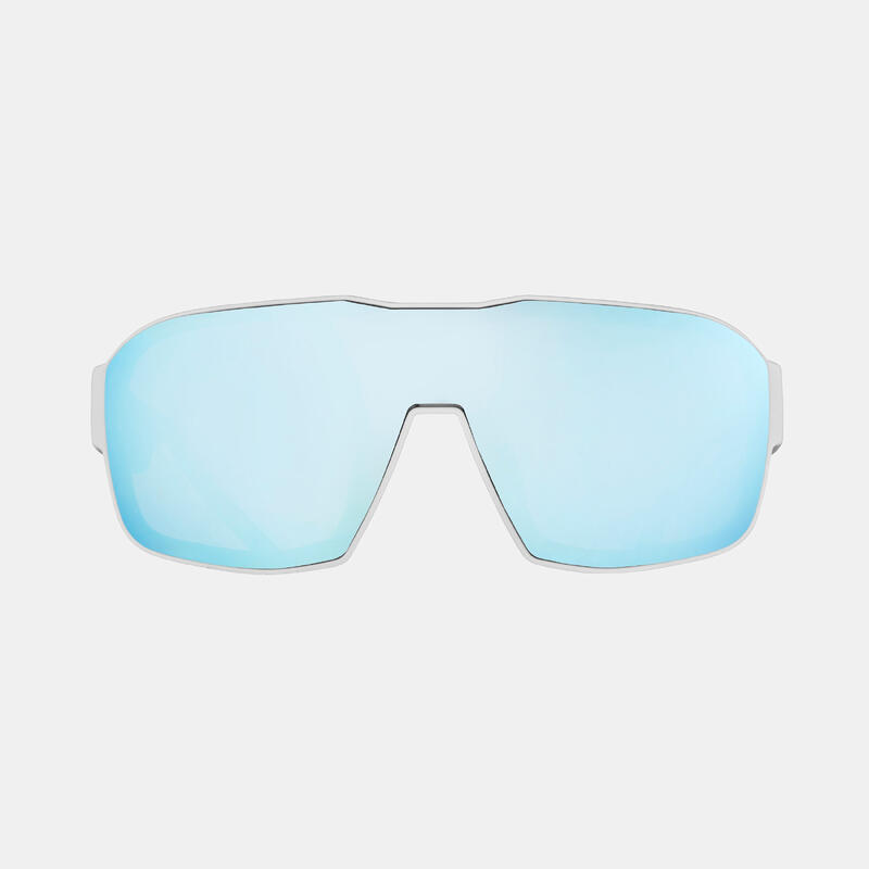 LUNETTES DE SKI ET DE SNOWBOARD F2 100 BEAU TEMPS BLANC BLEU