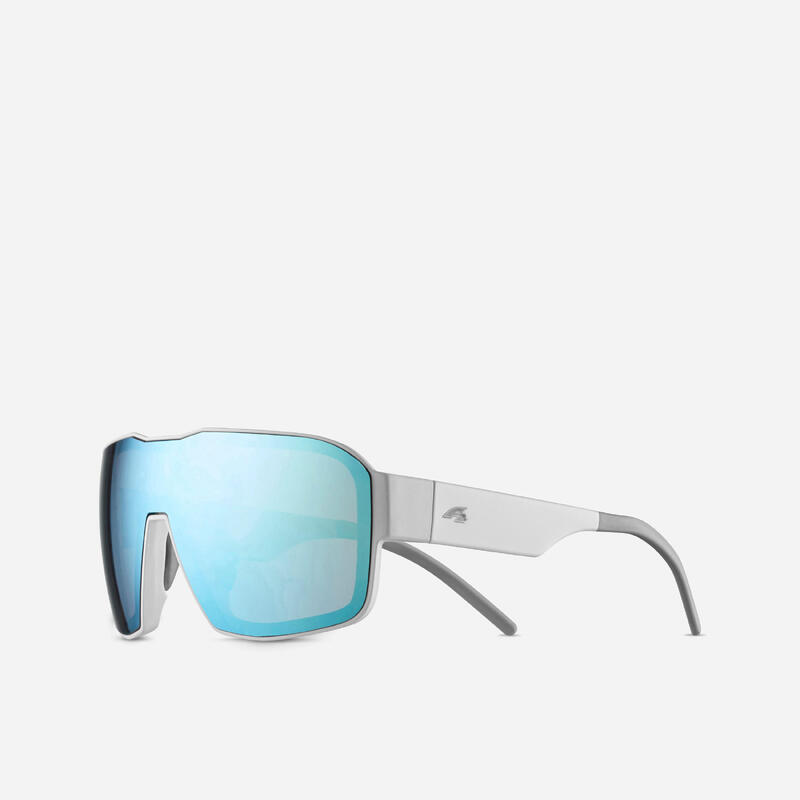 LUNETTES DE SKI ET DE SNOWBOARD F2 100 BEAU TEMPS BLANC BLEU