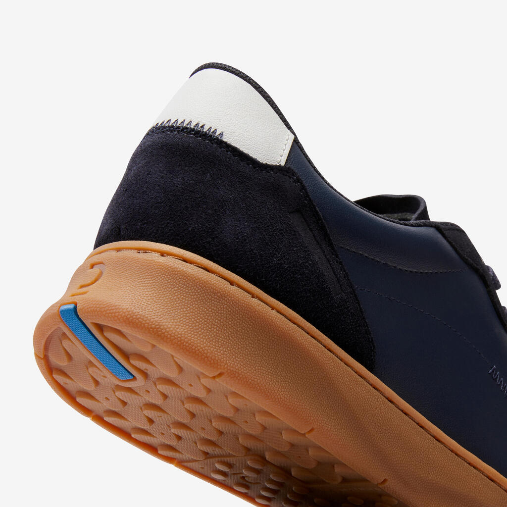 MEN'S WALK PROTECT LEATHER TRAINERS - NAVY BLUE