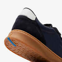 MEN'S WALK PROTECT LEATHER TRAINERS - NAVY BLUE