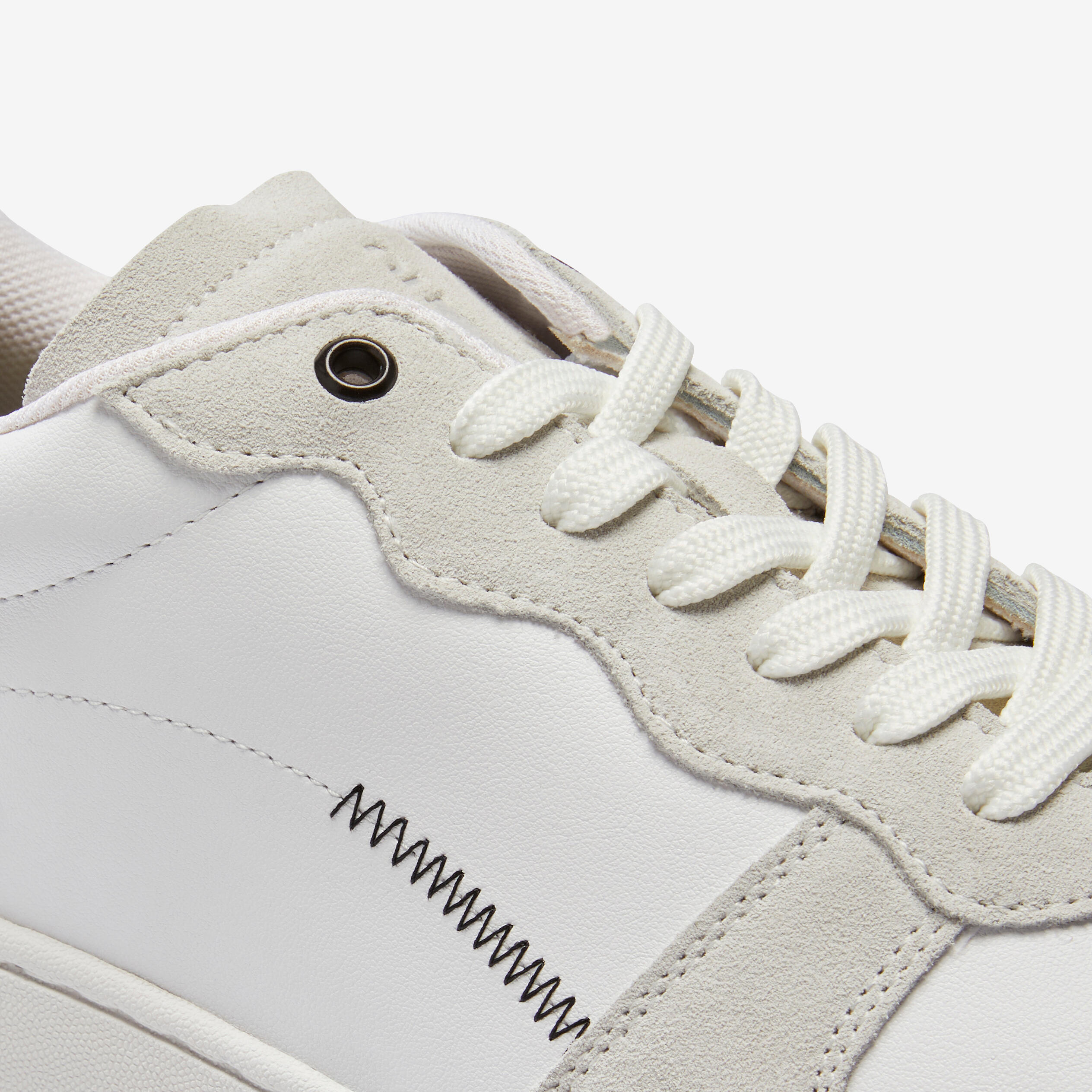 MEN'S WALK PROTECT LEATHER TRAINERS - WHITE 6/8