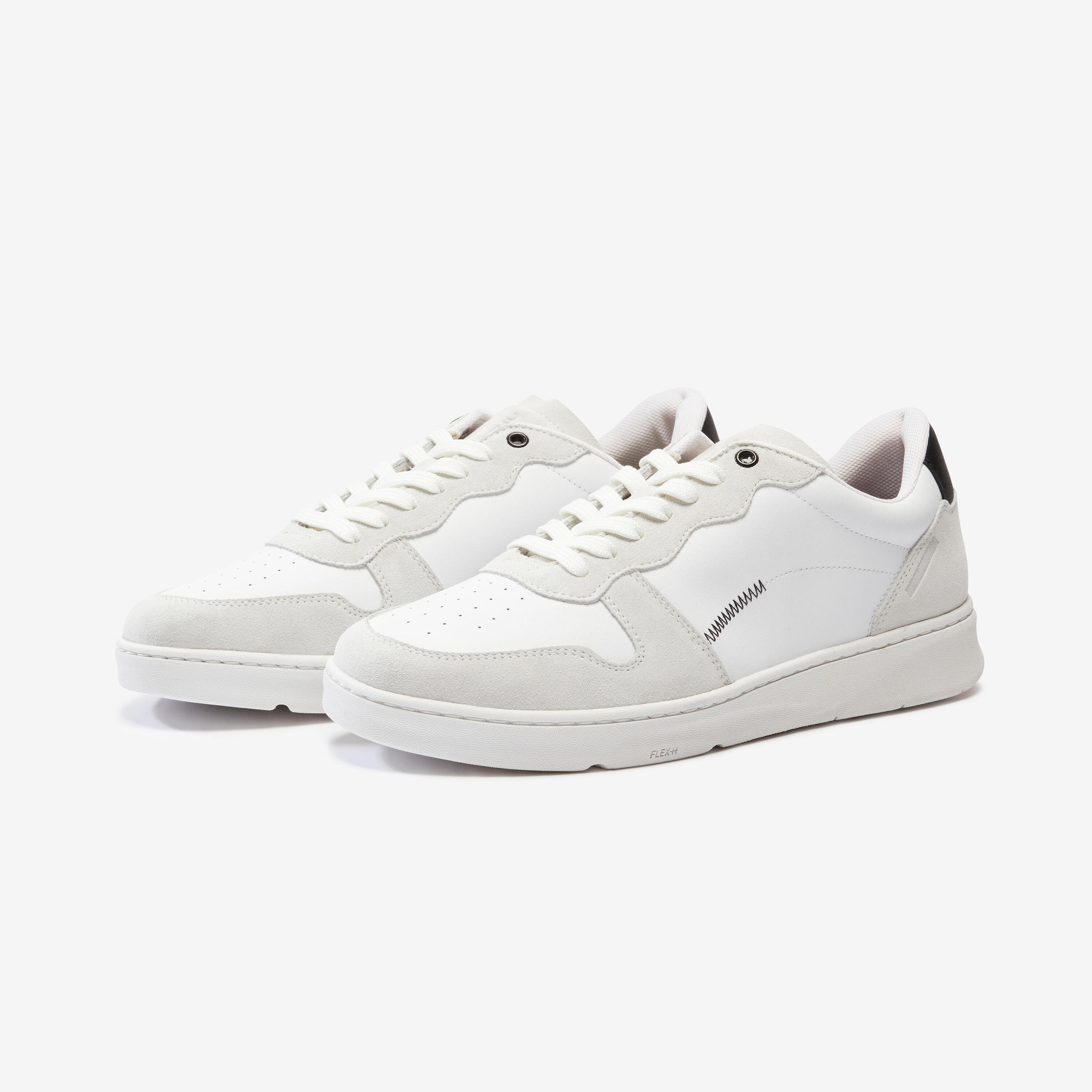 MEN'S WALK PROTECT LEATHER TRAINERS - WHITE 2/8