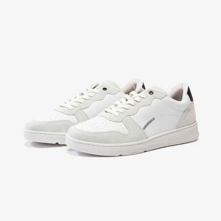 MEN'S WALK PROTECT LEATHER TRAINERS - WHITE