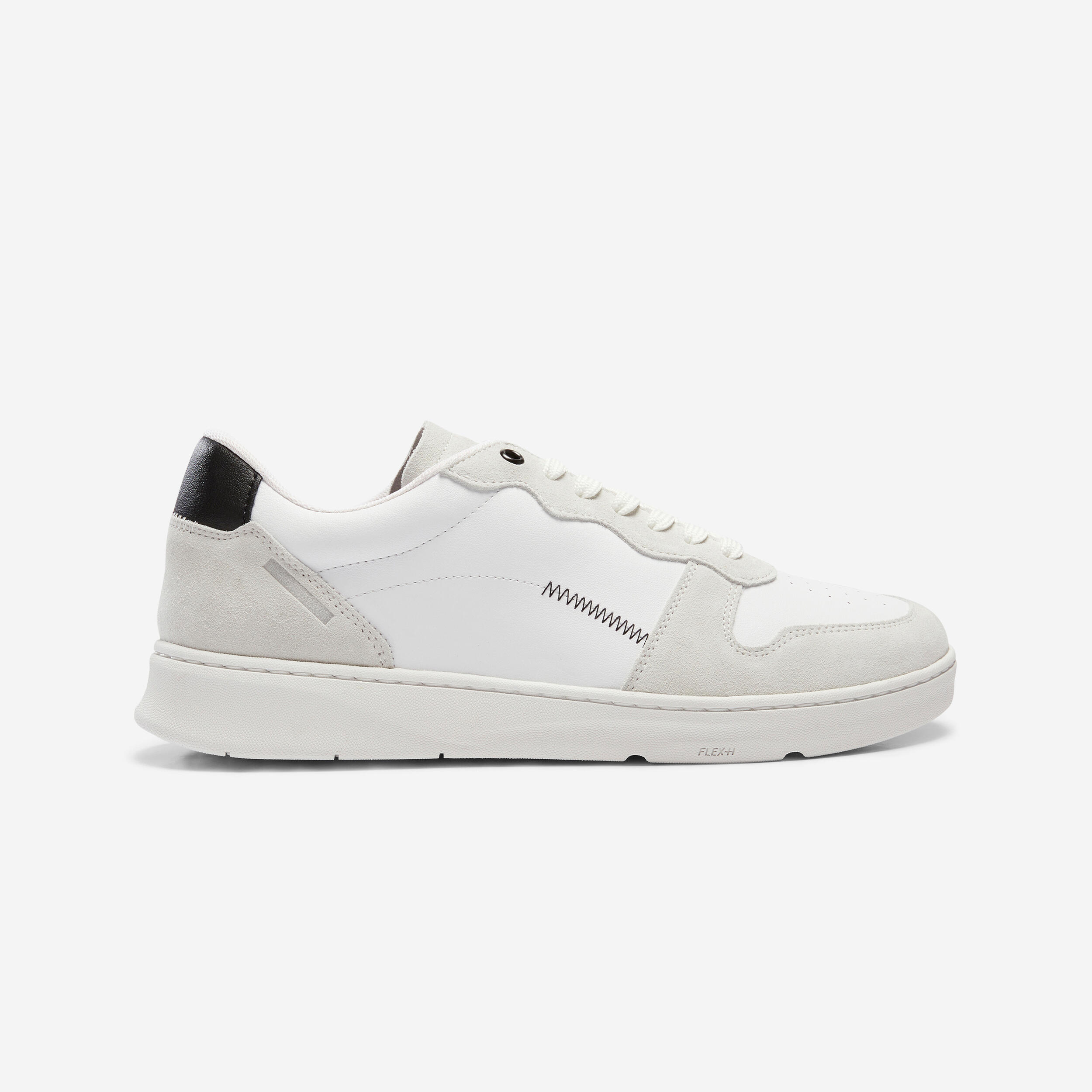 MEN'S WALK PROTECT LEATHER TRAINERS - WHITE 1/8