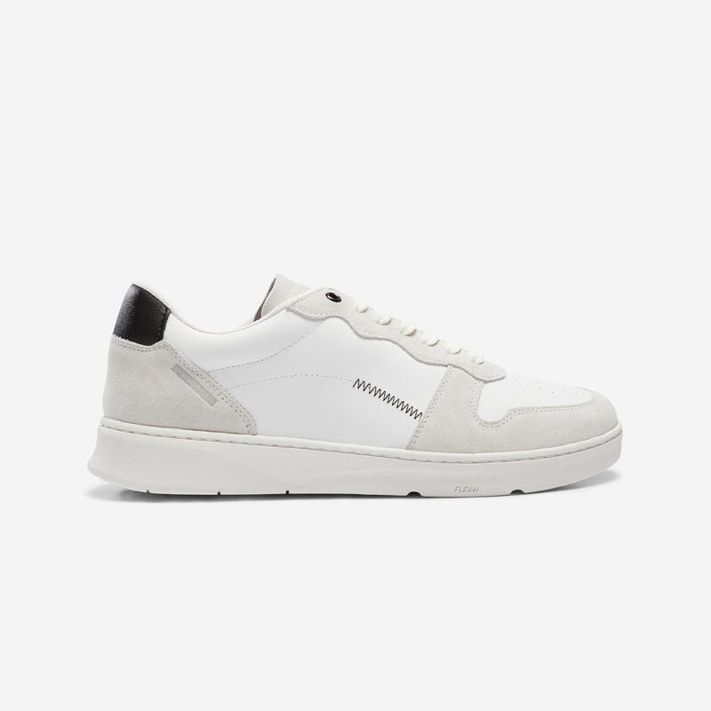 Chaussures marche urbaine cuir homme Walk Protect blanc