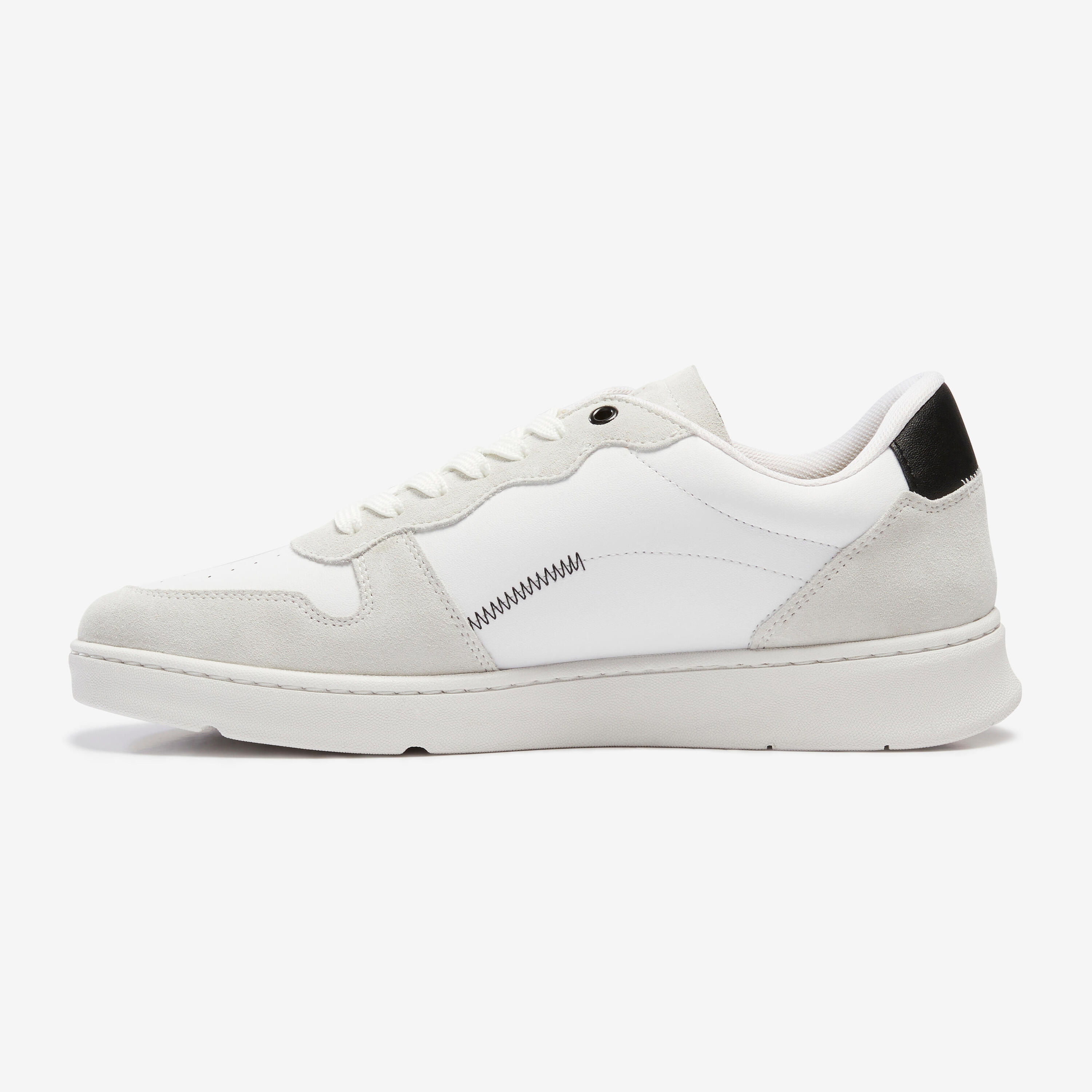 MEN'S WALK PROTECT LEATHER TRAINERS - WHITE 3/8