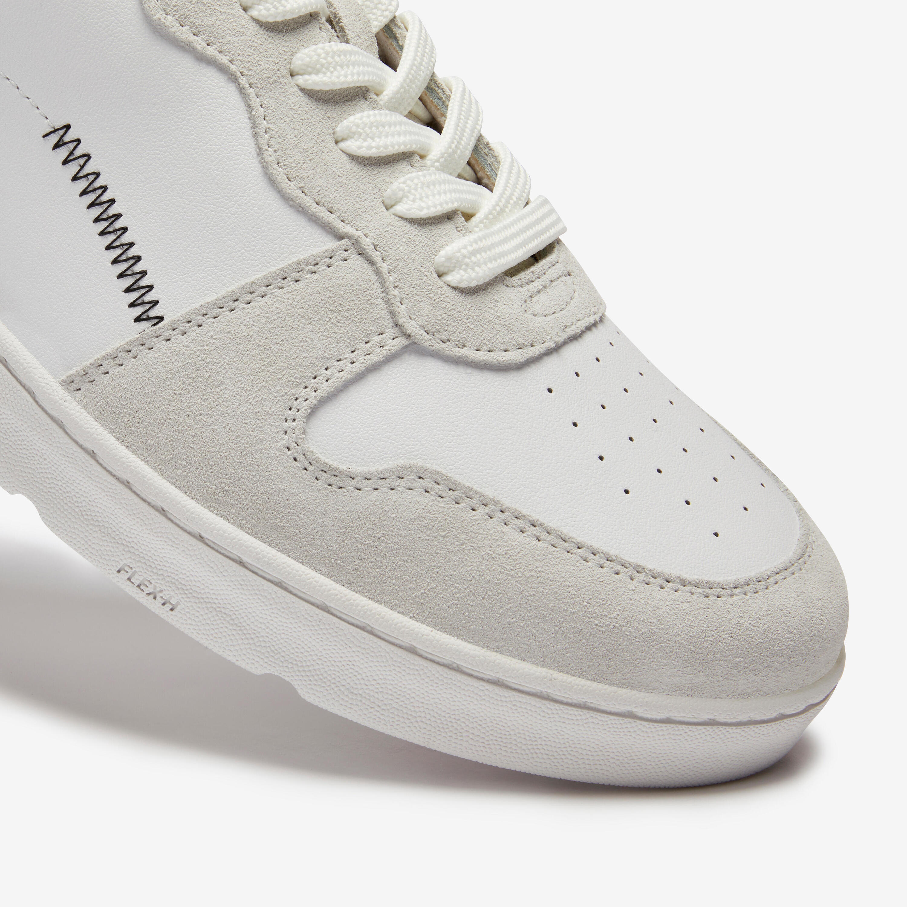 MEN'S WALK PROTECT LEATHER TRAINERS - WHITE 4/8