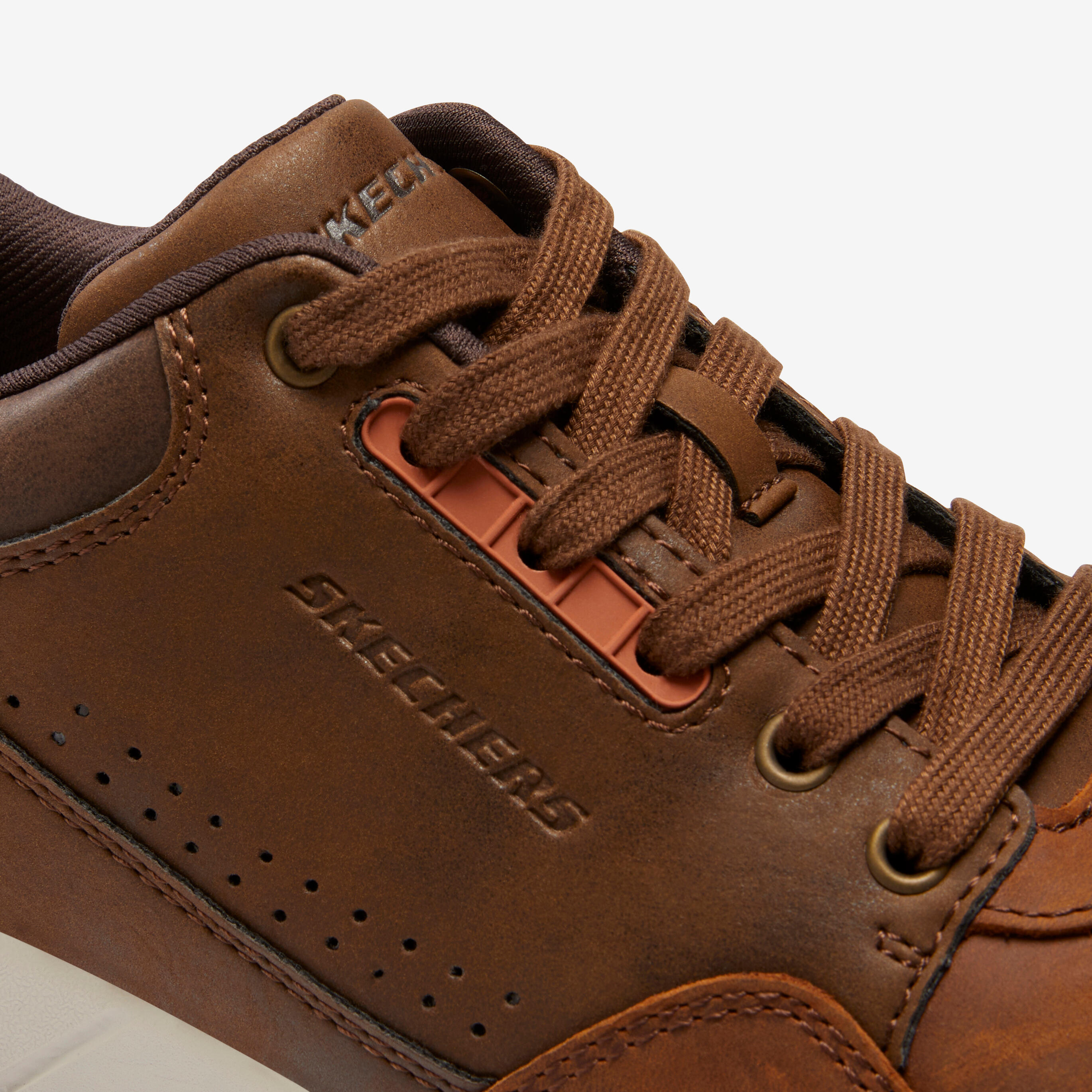 Men's walking shoes, Rozier brown leather