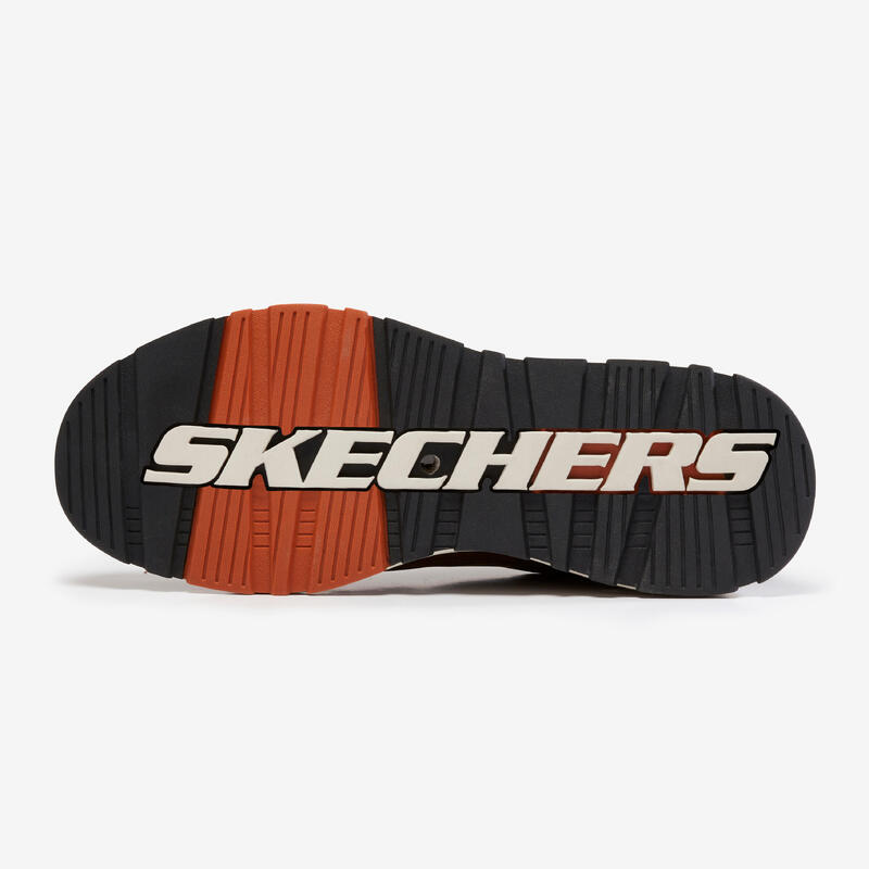 Pánské kožené vycházkové boty Skechers Rozier hnědé