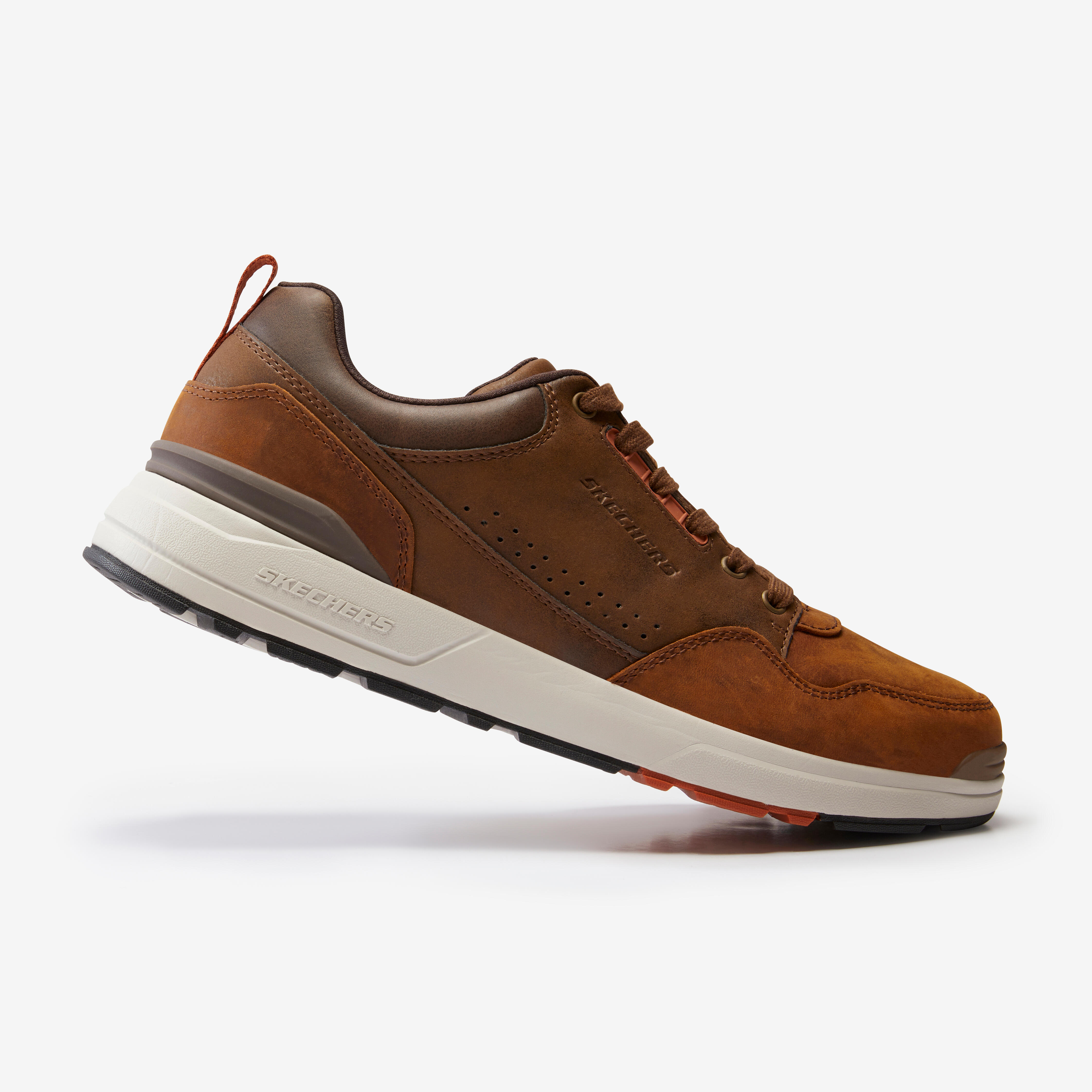 Men's walking shoes, Rozier brown leather