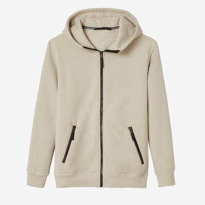 Pull à Capuche Gaby & Eden En Lin Mélangé Gris Taupe - Taille M - Occasion Très Bon état