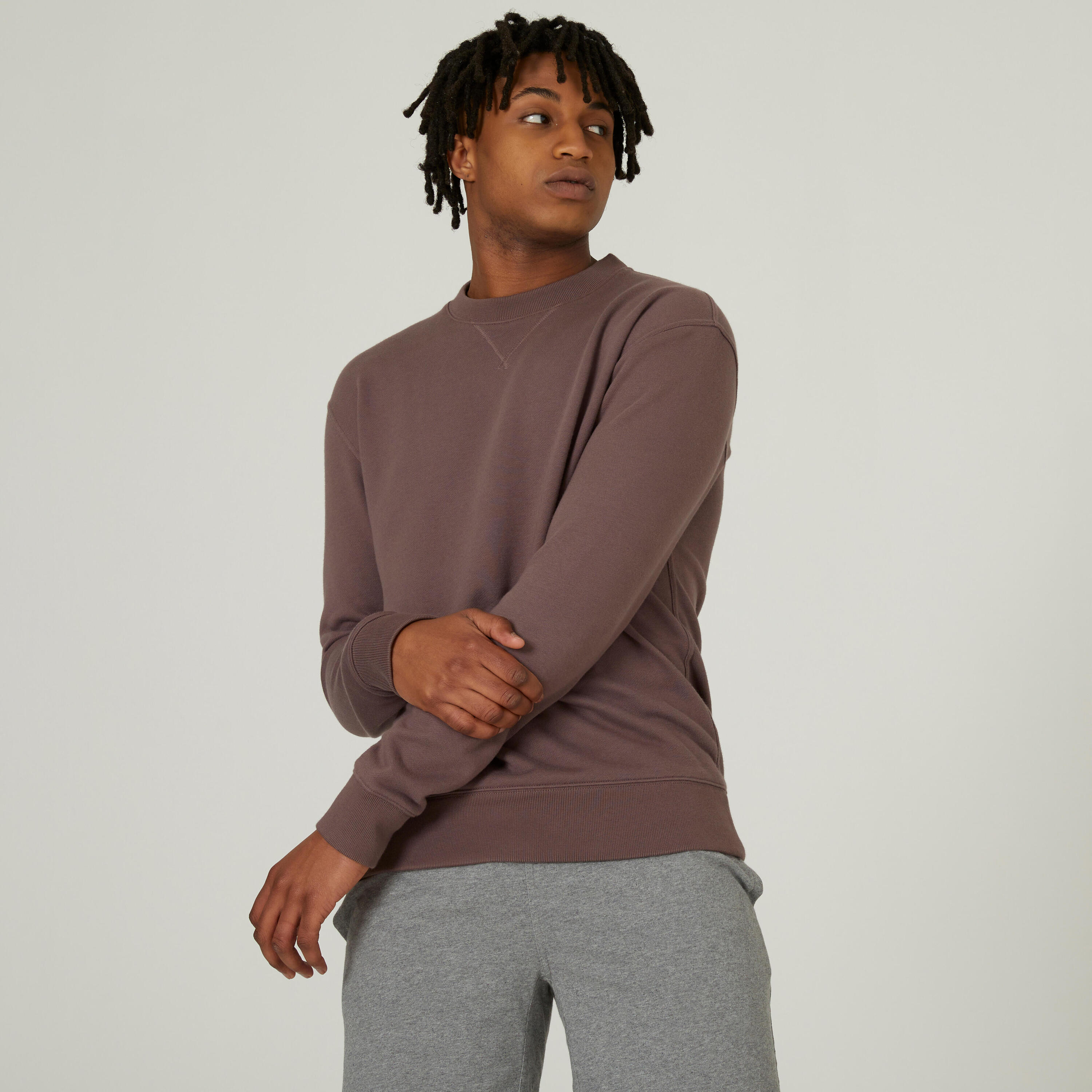 Bluza męska Nyamba Gym & Pilates Essentials Crew 500 2/10