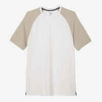 Men's Fitness T-Shirt 520 - White/Beige