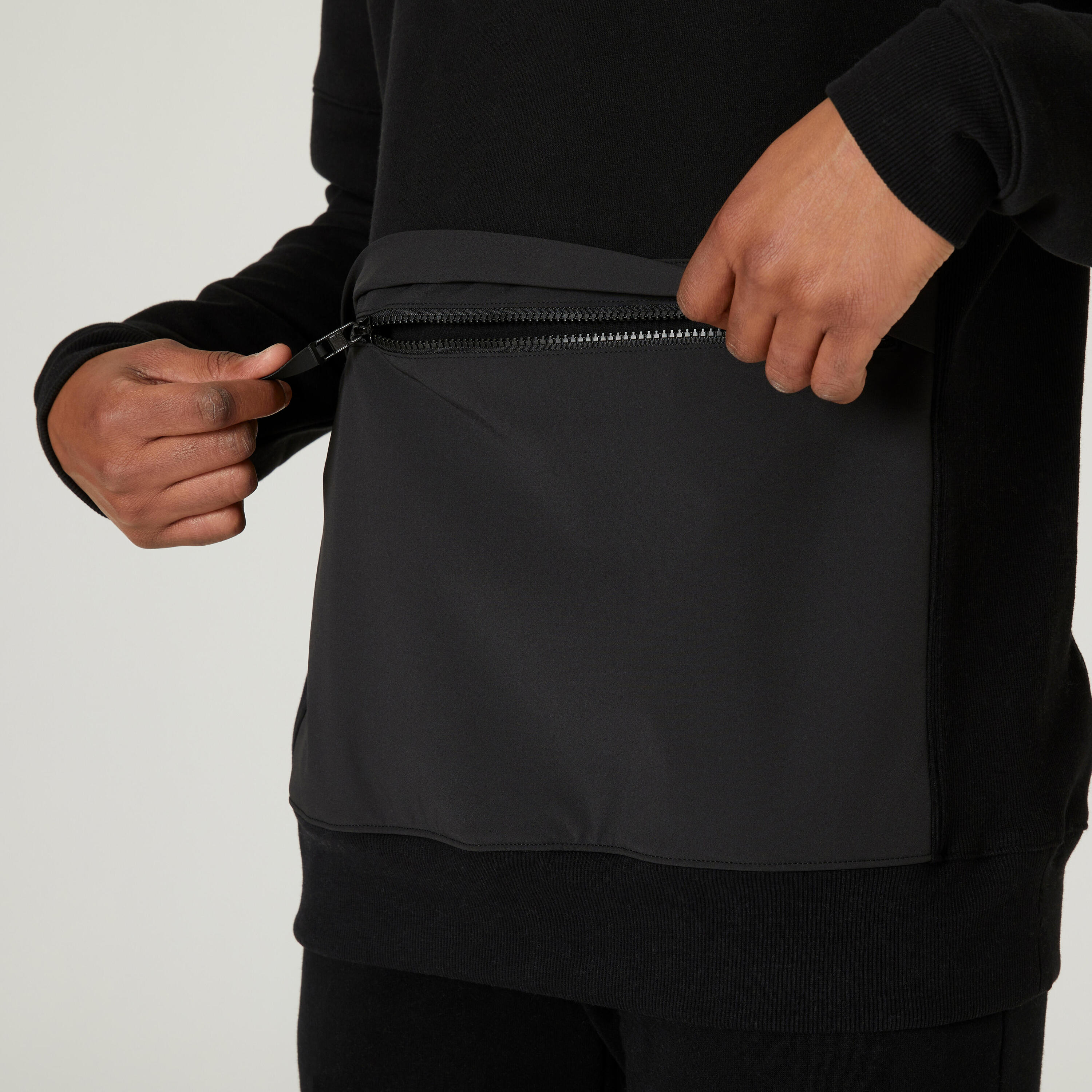 Men's Fitness Sweatshirt Crew 520 - Black 4/8
