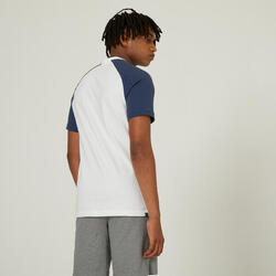 T-shirt Fitness Homme  -  520 Blanc et Bleu