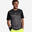 T-shirt de padel manches courtes respirant Homme - 500 gris noir