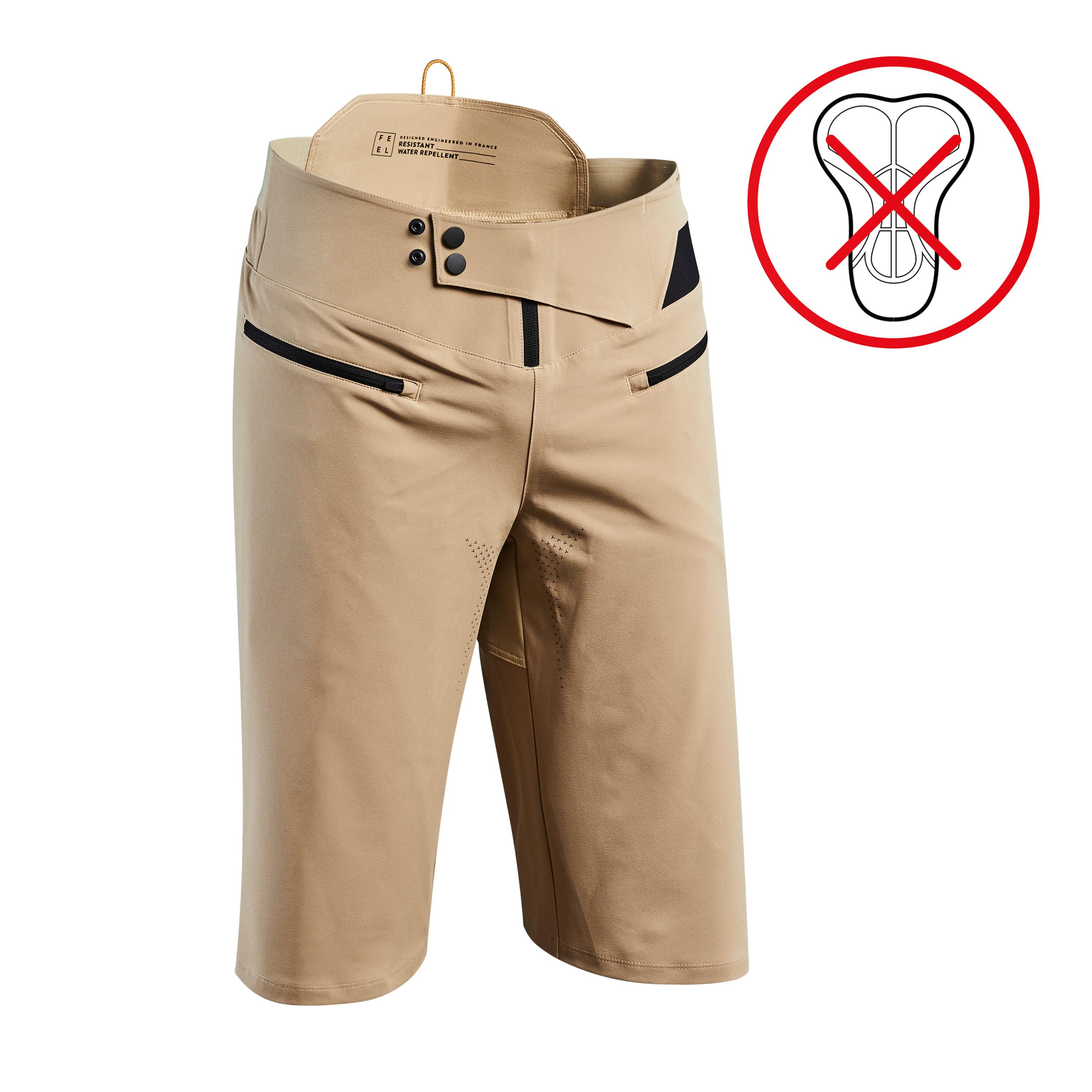 ROCKRIDER Pantalón ciclismo MTB allmountain hombre Rockrider AM V2 beige