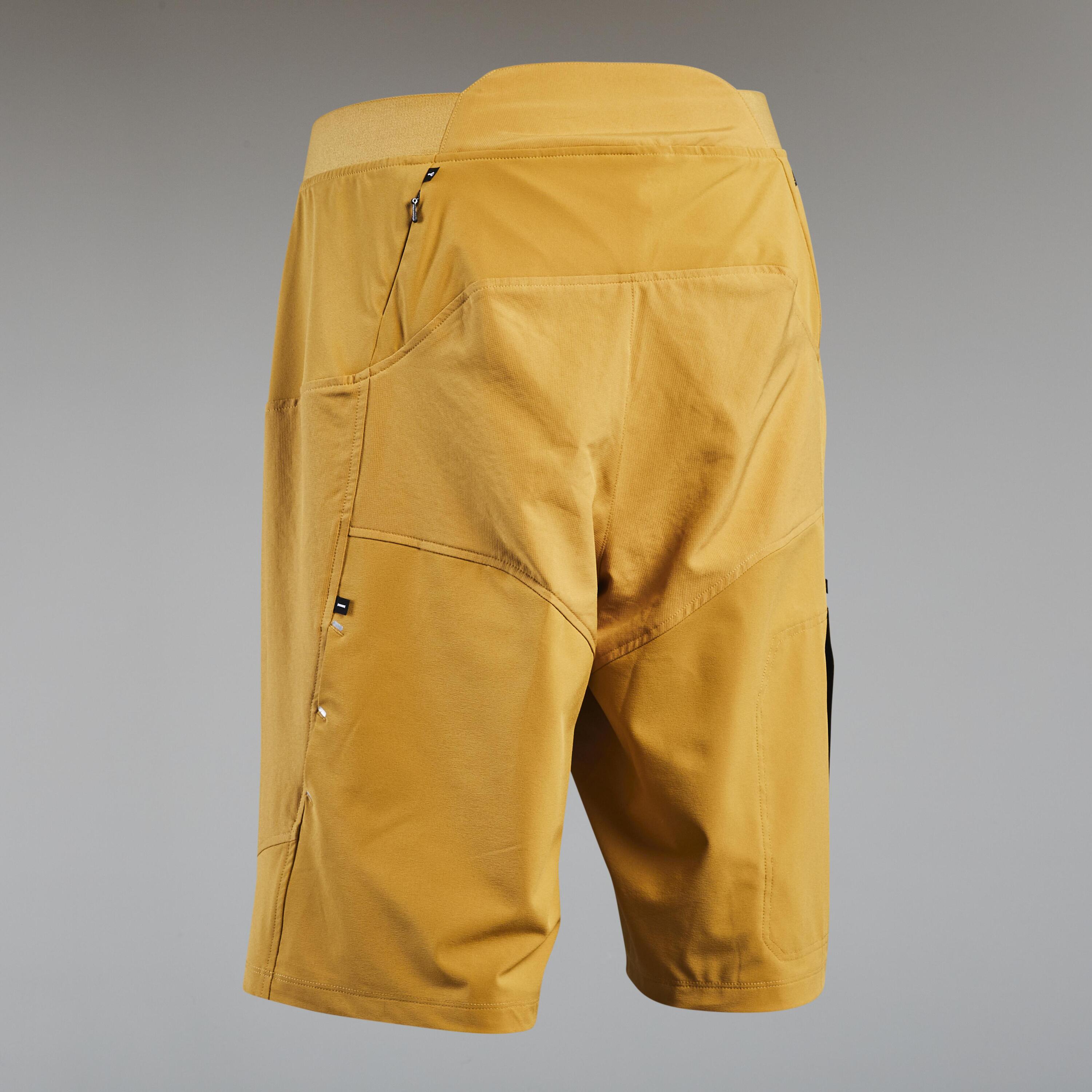 Men's Mountain Bike Shorts EXPL 500 - Yellow 8/11