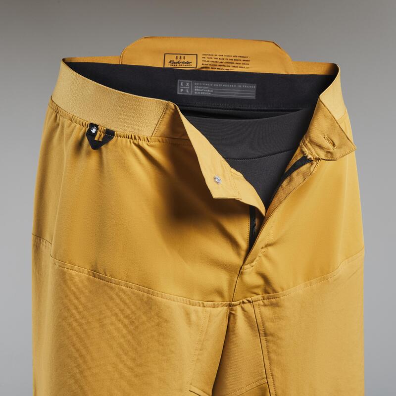 SHORT VELO VTT EXPL 500 JAUNE HOMME