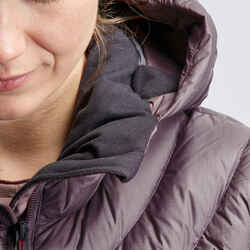 Γυναικείο πουπουλένιο μπουφάν ορεινής πεζοπορίας με κουκούλα - MT500 -10°C