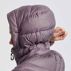 Women’s mountain trekking hooded down jacket - MT500 -10°C